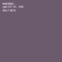 #6B5B6C - Salt Box Color Image